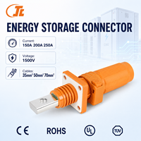 Connecteur de borne de batterie à verrouillage rapide 150A 200A 250A, borne de stockage d'énergie, connecteur droit 1500V pour système de stockage d'énergie