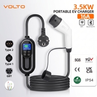 Chargeur de voiture électrique 11 kW Type 2 CE/TUV et chargeur rapide pour opérations en flotte avec affichage LED, RFID et OCPP 1.6J Smart Load