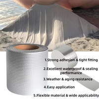 Film de surface 1,5 mm 2 mm en caoutchouc butyle auto-adhésif, bande d'étanchéité, membrane d'étanchéité pour toiture métallique