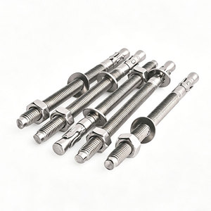 Ancre à coin robuste en acier inoxydable 304 M12 x 135 mm galvanisée, tailles M6/M12/M20, tête hexagonale norme ISO - Product Image 2