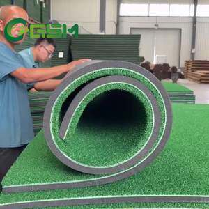 Tikar pukulan Golf nilon Premium portabel dan mudah dilipat rumput terasa nyata untuk latihan rentang mengemudi tikar pukulan - Product Image 2