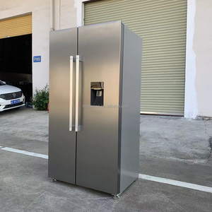BCD-570 Double Doors 220V <b>Refrigerator</b> Silver Color Big Capacity Air Cooling No Frost Stainless Steel R600a Home Hotel Mid - Product Image 2