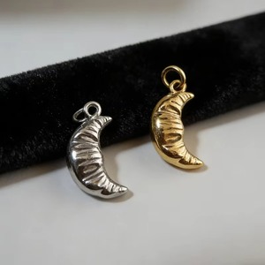 Colgantes de Luna Creciente Góticos y Lindos, Chapados en Oro de 18K, de Acero Inoxidable, Abalorios de Joyería Celestial para Manualidades y Creación de Joyas DIY - Product Image 1