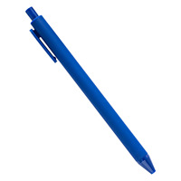 Stylo à bille publicitaire en plastique avec bouton-poussoir, personnalisable avec logo, couleurs vives et créatives