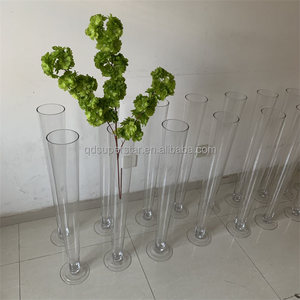 L-662 di lusso di alta qualità <span class=keywords><strong>centrotavola</strong></span> di <span class=keywords><strong>vetro</strong></span> trasparente alto vaso di fiori <span class=keywords><strong>centrotavola</strong></span> di nozze per la decorazione della tavola - Product Image 1