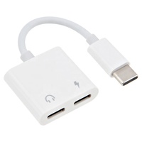 2 In 1 Dual Typ C Kopfhörer adapter USB-C Splitter Jack Aux Connector Lade konverter Für Xiaomi Samsung Huawei
