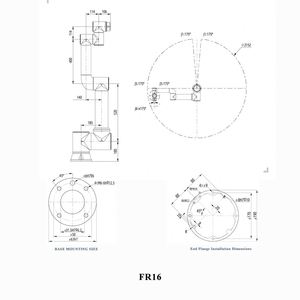 Robot Colaborativo Industrial de 6 Ejes FR16 de 1034 mm y 16 kg de Carga Útil, Manipulador Robótico de 6 Ejes para Soldadura, Manipulación y Paletización - Product Image 2