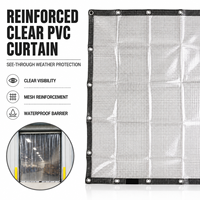 Rideau en bande de PVC transparent sur mesure, multicolore, 450-650 g/m², largeur 3,2 m, pour portes anti-poussière d'usine