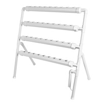 Système hydroponique à 4 niveaux et 36 trous pour plantes Tour aéroponique automatique avec pompe Système de culture hydroponique intelligent avec minuterie