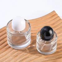 Vente en gros d'échantillons gratuits de flacons de parfum en verre ronds de luxe de 30 ml, 50 ml et 100 ml avec boîte
