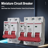 Disjoncteur miniature FATO DZ47-63, interrupteur à air MCB, type C45, 1P 2P 3P 4P 6A, protection contre les surcharges et les courts-circuits