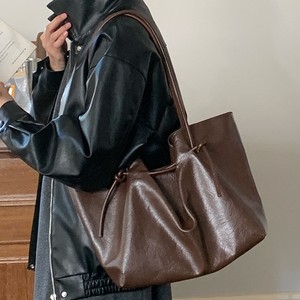 Bolso Tote de Cuero Marrón, Gran Capacidad, Suave, Horizontal, Cuadrado, con Cierre Magnético, Bolso de Hombro para el Día a Día, Bolso de Mano para Mujer - Product Image 2