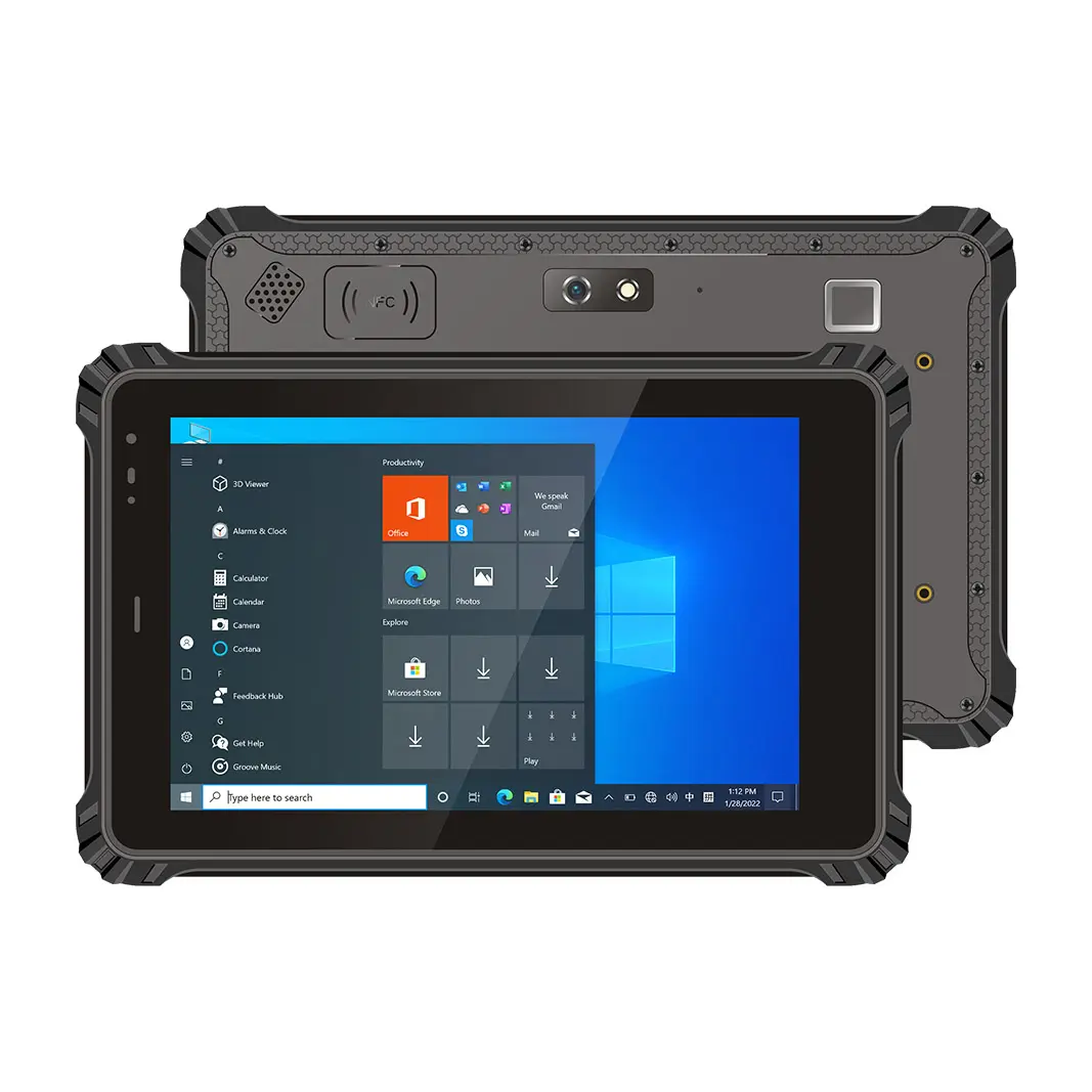 Tavoletta portatile appositamente progettato per tablet bluetooth industriale tablet 8 pollici Android 10 Touch Screen 4k robusti GPS/Glonass