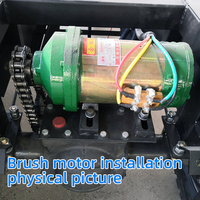 Motor DC Magnet Permanen 48V 1200W Efisiensi Tinggi IP54 Pemasangan Flens Pengurang Kecepatan Bekas Sepeda Listrik Refurbished