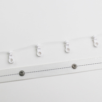 Nouveau rideau pliable ondulé en plastique, 48mm/54mm/60mm/80mm