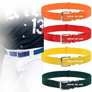 Customizable Elastic Polyester Nylon Adjustable Outdoor Sports Adjustable Baseball Belt Wholesale Softball Baseball Belt