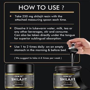<span class=keywords><strong>2025</strong></span> Personalización directa de fábrica 30g Pasta de resina Shilajit Ácido fúlvico 85 + Polvo de minerales Venta caliente Suplemento sanitario para - Product Image 5