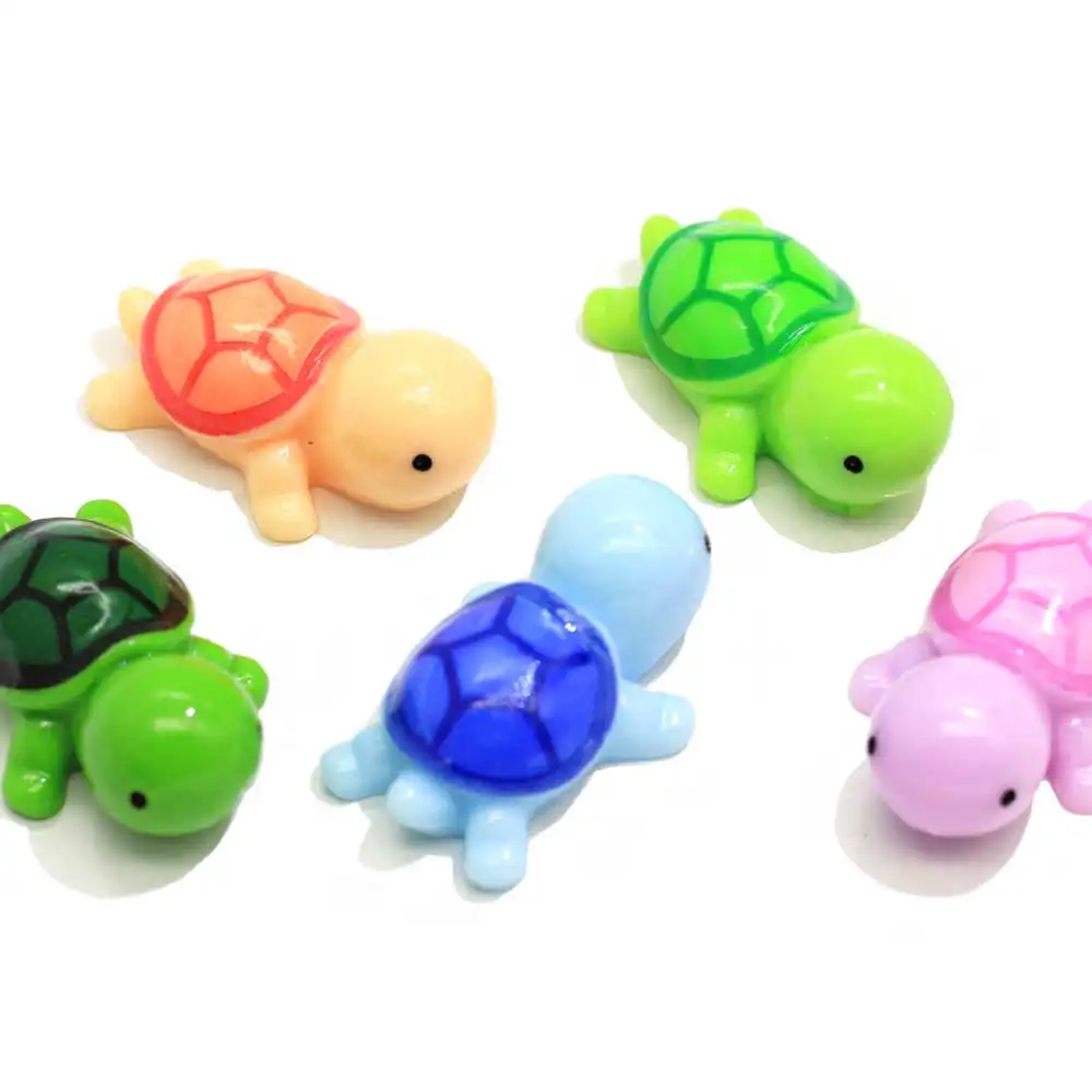 Sea Turtle Animais Em Miniatura Casa De Bonecas em miniatura Jardim Home Decor Craft Natator Resina Sea Turtle Tartaruga Animais Encantos de Lodo