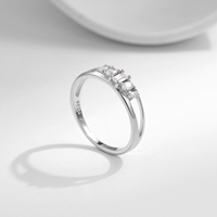 Pur 925 argent Sterling mode fête Zircon femme bague pour femmes bijoux fins Double couche lignes CZ anneaux