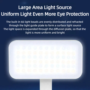 Lámpara de Escritorio LED Multifuncional Moderna de ABS, Recargable por USB, Táctil, Portátil, para Estudio y Lectura, Regulable, Alto CRI - Product Image 4