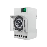 SINOTIMER TB-Interrupteur de temps sur rail DIN 370-Intervalles 15min, 96 ON/OFF, charge 16A, 100-250V AC, minuterie programmable 1NO + 1NC