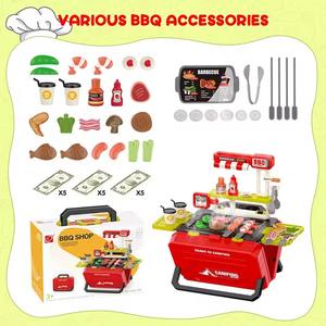 Juego de Juguetes de Comida de Plástico de Simulación, 51 Piezas, Realista, para Jugar <span class=keywords><strong>a</strong></span> las Cocinitas, Parrilla, Barbacoa, para Niños y Niñas en Edad Preescolar - Product Image 3