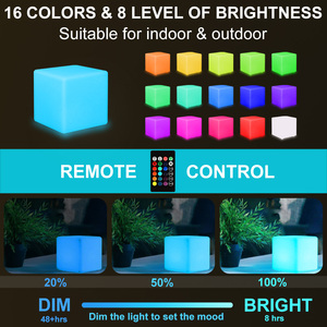 IP65 Waterproof Christmas Multi Color RGB Rechargeable LED Ice <strong>Cube</strong> <strong>Light</strong> for Child Sensory Toy <strong>Light</strong> Restaurant Bar Date Party - Product Image 5