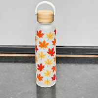 Bouteille en verre borosilicate résistant à la chaleur de 550 ml avec impression intégrale et revêtement en silicone souple – Vente en gros
