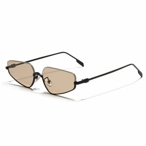 Occhiali <span class=keywords><strong>da</strong></span> sole <span class=keywords><strong>da</strong></span> uomo STORY SZ3610 alla moda con montatura in metallo a mezza cornice, lenti sfumate blu UV400, personalizzabili con logo, occhiali all'ingrosso - Product Image 1