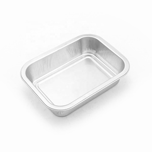 Tùy chỉnh màu sắc hình chữ nhật dùng một lần mịn Tường Lá container hãng hàng không lá ăn trưa hộp nhôm lá bịt kín container - Product Image 2