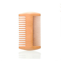 Eco Friendly Portable Comfortable Wooden Hair Brush with Fine and Coarse Teeth for Men Home Use