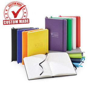Cuaderno de tapa dura clásico personalizado Ehunt A5 de cuero PU de tapa dura de tacto suave planificador diario cuaderno con banda elástica - Product Image 1