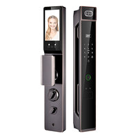 Serrure de porte principale intelligente personnalisée avec déverrouillage intelligent, contrôle Wifi Tuya, sécurité par empreinte digitale