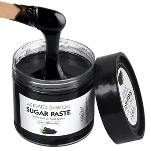 Natural açúcar colar cabelo remoção cera carvão ativo orgânico sugaring para encerar