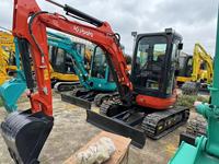 Mini-excavatrice sur chenilles d'occasion d'origine japonaise Kubota U35, 3,5 tonnes, mini-excavatrice hydraulique Kubota U35