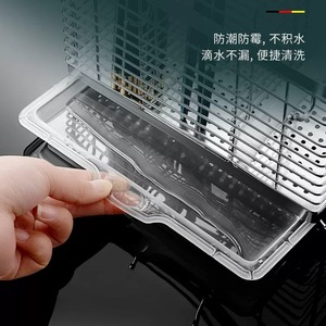 304 Stainless Steel Wall Mount Chopstick Holder <b>Kitchen</b> Organizer Multi Function <b>Storage</b> Rack For Utensils - Product Image 4