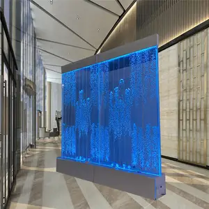 New Design Restaurant Decoration Customized Led Acrylic Water Bubble Wall Screen Room Dividers
