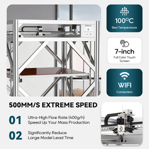 เครื่องพิมพ์ 3 มิติอุตสาหกรรม DM10-20Plus ความเร็วในการพิมพ์สูง ราคาประหยัด เครื่องพิมพ์ FDM อิมพิมันเต้ อิมเพรสโซรา 3 มิติ เครื่องพิมพ์ 3 มิติอุตสาหกรรม - Product Image 2