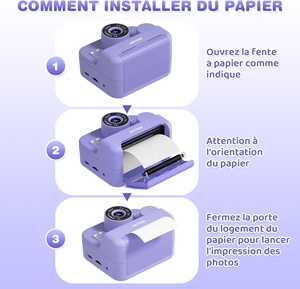 インスタントプリンター写真ミニデジタルビデオカメラ子供用サーマルプリントミニインスタントカメラキッズサーマルカメラおもちゃ - Product Image 6