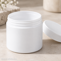 Pot en plastique HDPE blanc 50ml-1000ml, conteneur avec logo et emballage personnalisés disponibles, pot HDPE multi-tailles pour cosmétiques