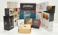 Boîtes d'emballage alimentaire en papier kraft ondulé personnalisées, imprimées sur mesure, toutes tailles, recyclables, pour frites et hamburgers, vente en gros à prix réduit
