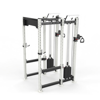 Machine de musculation professionnelle à 6 poteaux R07, rack multifonctionnel pour entraînement de force en salle de sport