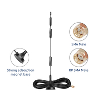 Antenne Externe Magnétique Multibande à Gain Élevé avec Connecteur SMA pour Communication Sans Fil, Borne de Recharge, Routeur ATM, Antenne 5G LTE