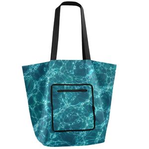 Printed <b>Foldable</b> Shopping Bag Tote Large Capacity Shoulder Carry Bag for Grocery Travel - Product Image 1