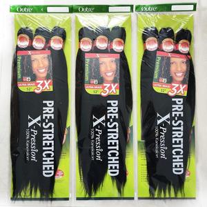 Aurasilva 3X <span class=keywords><strong>Expression</strong></span> Perruque synthétique tressée facile tendance, plusieurs couleurs, trame unique, résistante à la chaleur, non inflammable, style dreadlocks, 52 pouces - Product Image 3