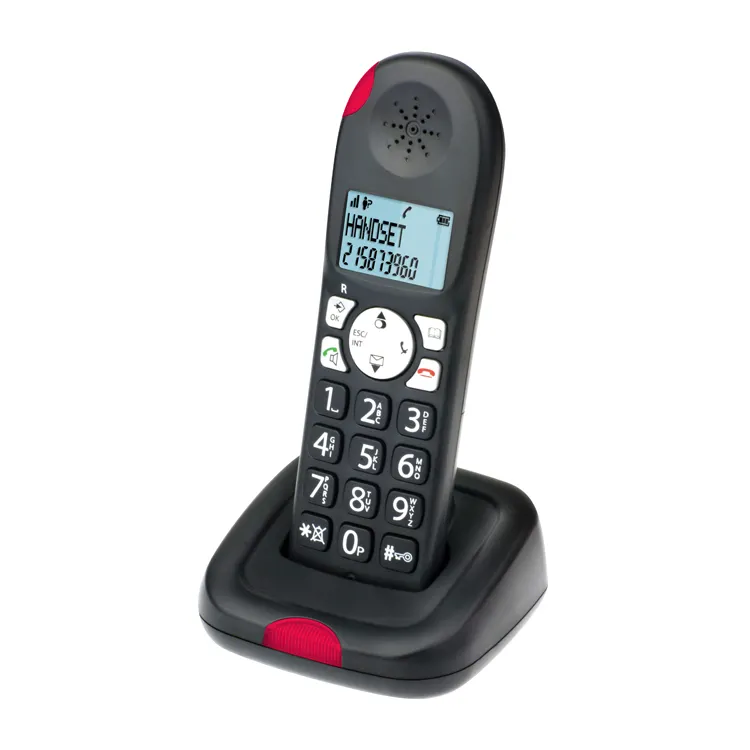 New design wireless telephone cordless DECT 6.0 portable phone telephone for home office hotel
