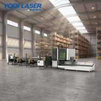 Nueva Máquina de Corte Láser de Tubos Industrial YOQI con Doble Mandril Q7-16 |   Equipo de Corte de Tubos Metálicos con Láser de Fibra CNC Hiwin AI