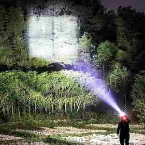 ไฟฉายคาดศีรษะ LED รุ่น P100 กำลังสูง กันน้ำระดับ IP55 ชาร์จผ่าน USB ปรับลำแสงได้ ใช้สำหรับกิจกรรมกลางแจ้งเพื่อความปลอดภัย - Product Image 2