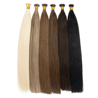 Extensions de cheveux russes en gros, type I-Tip, alignées aux cuticules, double épaisseur, avec mèches Balayage K-Tip