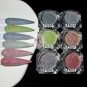 Pigmen Titanium Chameleon untuk Kulit & Lapisan, Pigmen Seni Kuku Metalik, Bubuk <span class=keywords><strong>Glitter</strong></span> Longgar, Debu Berlian - Product Image 4